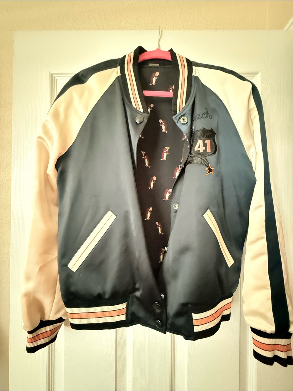 Coach reversible letter jacket - Picture 3 of 5